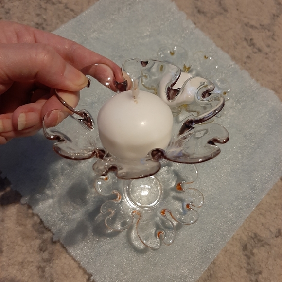 3 "Flower" candle votives - Picture 5 of 6